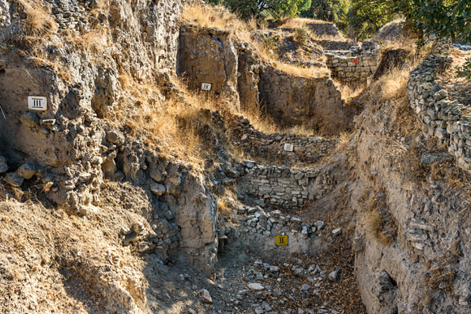 The many settlement layers of Troy stacked on top of each other