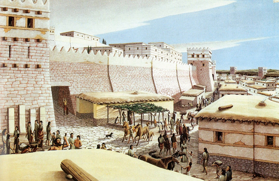 Artist’s reconstruction of Troy VI